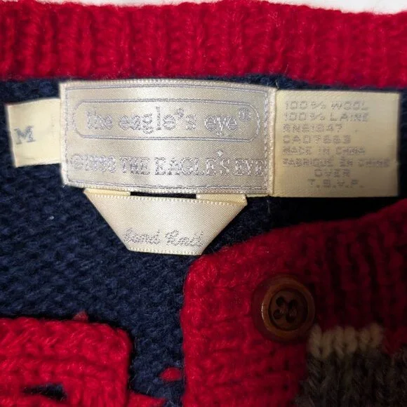 Vintage 1990 Eagles Eye Sweater Americana - RARE - Picture 2 of 5